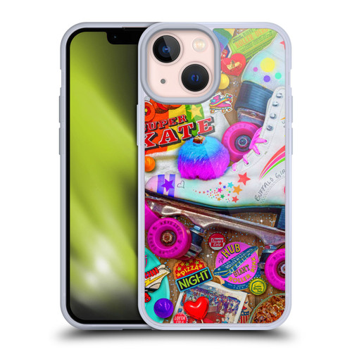 Aimee Stewart Colourful Sweets Skate Night Soft Gel Case for Apple iPhone 13 Mini