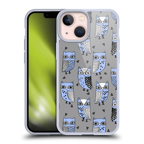 Andrea Lauren Design Birds Owls Soft Gel Case for Apple iPhone 13 Mini