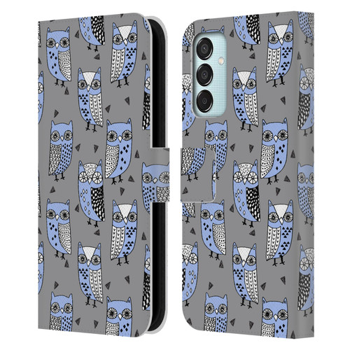 Andrea Lauren Design Birds Owls Leather Book Wallet Case Cover For Samsung Galaxy M15/F15 5G