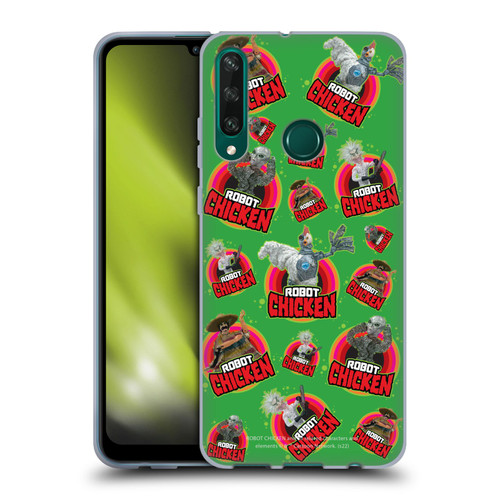 Robot Chicken Graphics Icons Soft Gel Case for Huawei Y6p