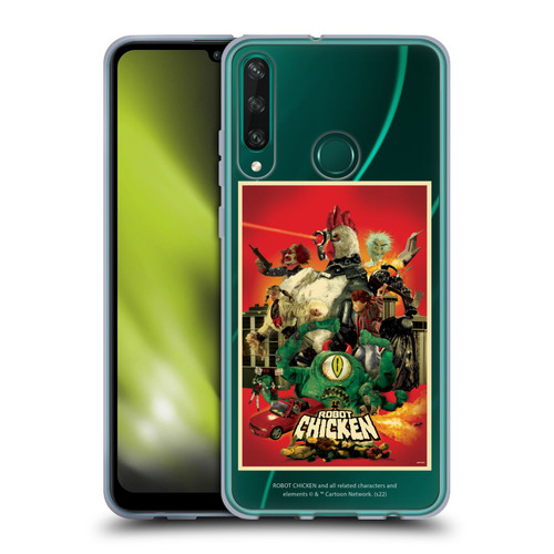 Robot Chicken Graphics Poster Soft Gel Case for Huawei Y6p