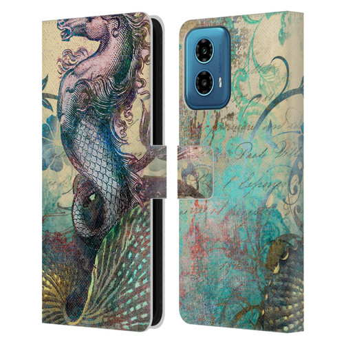 Aimee Stewart Fantasy The Seahorse Leather Book Wallet Case Cover For Motorola Moto G34 5G