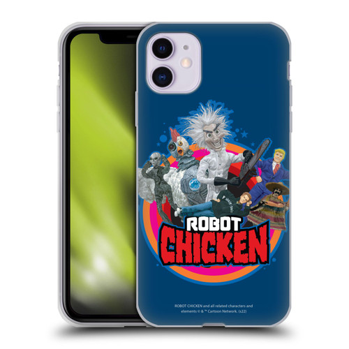 Robot Chicken Graphics Characters Soft Gel Case for Apple iPhone 11