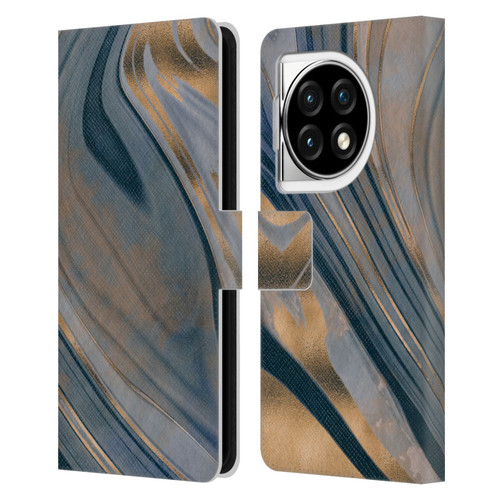 LebensArt Mineral Marble Gemstone Leather Book Wallet Case Cover For OPPO OnePlus Ace 3 5G