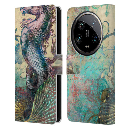 Aimee Stewart Fantasy The Seahorse Leather Book Wallet Case Cover For Xiaomi 14 Ultra