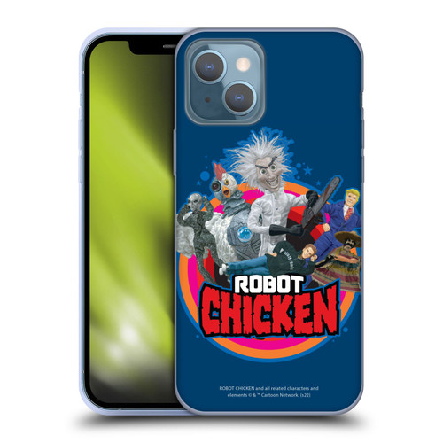 Robot Chicken Graphics Characters Soft Gel Case for Apple iPhone 13