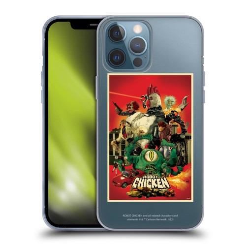 Robot Chicken Graphics Poster Soft Gel Case for Apple iPhone 13 Pro Max