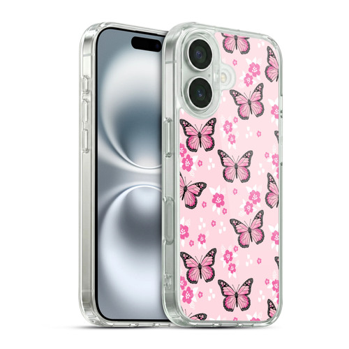 Andrea Lauren Design Lady Like Butterfly Soft Gel Case for Apple iPhone 16 & MagSafe