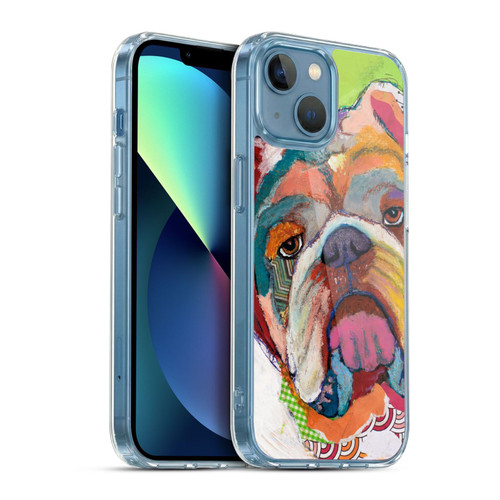 Michel Keck Dogs Bulldog Soft Gel Case for Apple iPhone 13 Mini & MagSafe