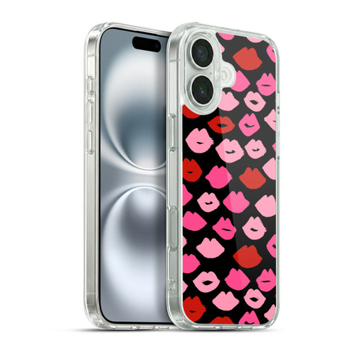 Andrea Lauren Design Lady Like Kisses Soft Gel Case for Apple iPhone 16 Plus & MagSafe