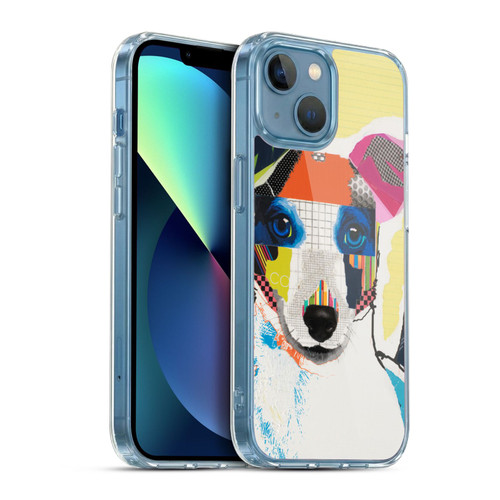 Michel Keck Dogs Whippet Soft Gel Case for Apple iPhone 13 Mini & MagSafe
