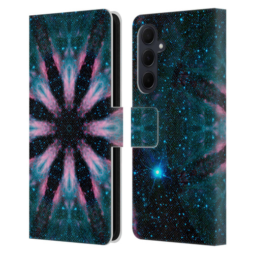 Aimee Stewart Mandala Galactic Leather Book Wallet Case Cover For Samsung Galaxy A35 5G