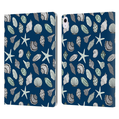 Andrea Lauren Design Sea Animals Shells Leather Book Wallet Case Cover For Apple iPad Air 13 2024