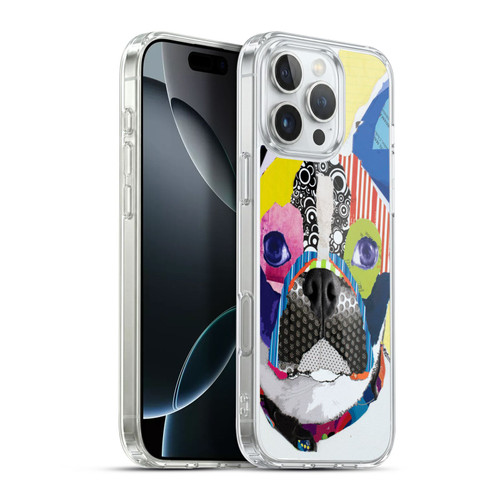 Michel Keck Dogs Boston Terrier Soft Gel Case for Apple iPhone 16 Pro Max & MagSafe