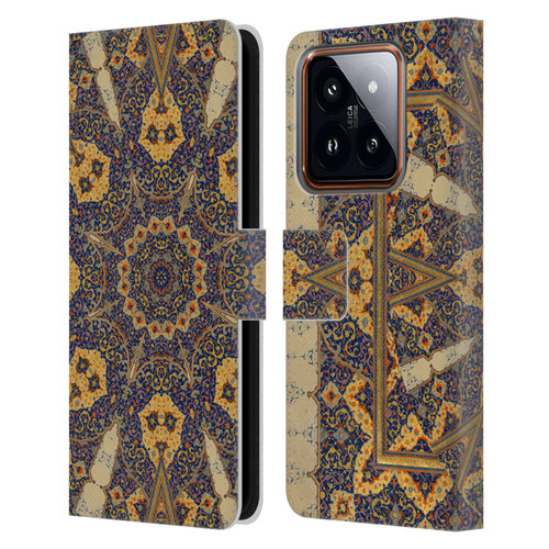 Aimee Stewart Mandala Ancient Script Leather Book Wallet Case Cover For Xiaomi 14