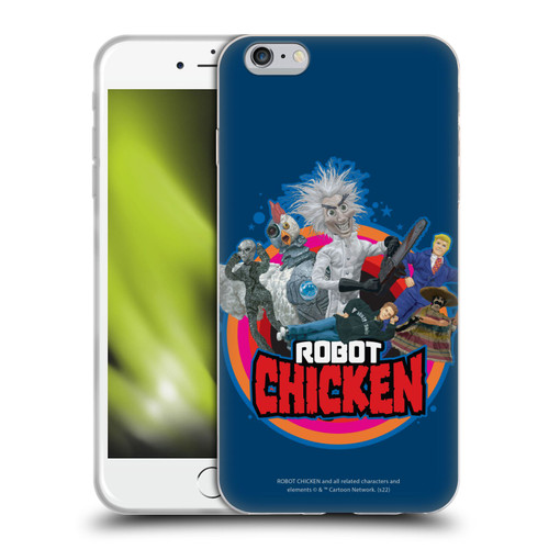 Robot Chicken Graphics Characters Soft Gel Case for Apple iPhone 6 Plus / iPhone 6s Plus
