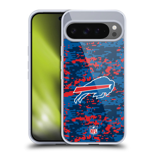 NFL Buffalo Bills Graphics Digital Camouflage Soft Gel Case for Google Pixel 9 Pro XL