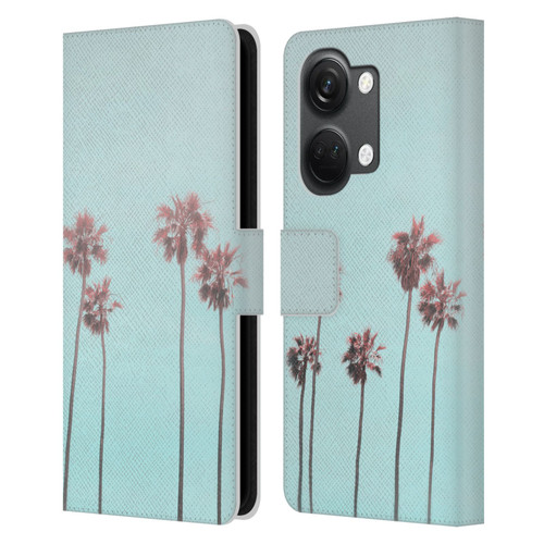 LebensArt Pastels Paradise Palm Leather Book Wallet Case Cover For OnePlus Nord 3 5G