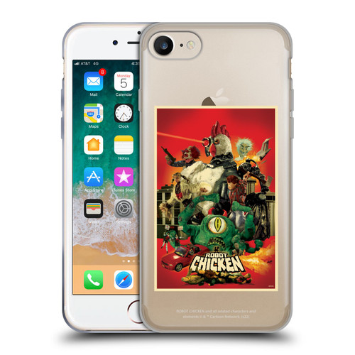 Robot Chicken Graphics Poster Soft Gel Case for Apple iPhone 7 / 8 / SE 2020 & 2022