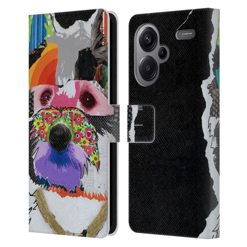 Michel Keck Dogs Westie Leather Book Wallet Case Cover For Xiaomi Redmi Note 13 Pro Plus 5G