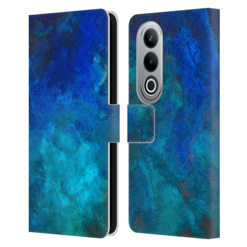 LebensArt Textures Blue Malachit Leather Book Wallet Case Cover For OPPO OnePlus Ace 3V 5G