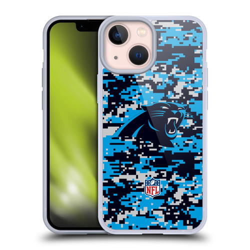NFL Carolina Panthers Graphics Digital Camouflage Soft Gel Case for Apple iPhone 13 Mini