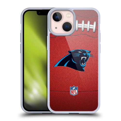 NFL Carolina Panthers Graphics Football Soft Gel Case for Apple iPhone 13 Mini