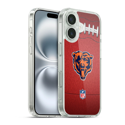 NFL Chicago Bears Graphics Football Soft Gel Case for Apple iPhone 16
