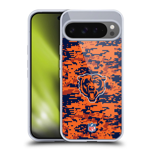 NFL Chicago Bears Graphics Digital Camouflage Soft Gel Case for Google Pixel 9 Pro XL