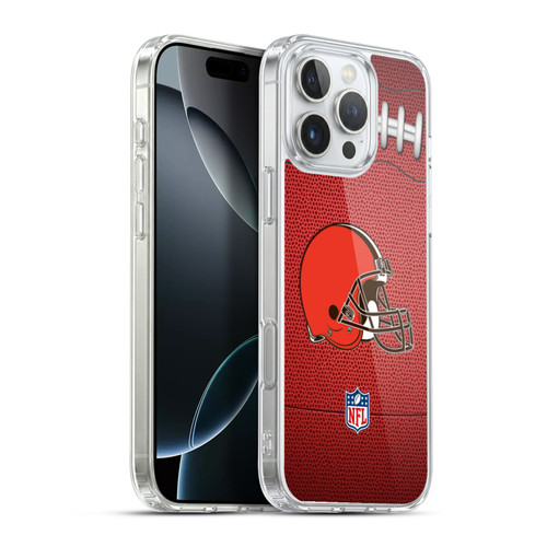 NFL Cleveland Browns Graphics Football Soft Gel Case for Apple iPhone 16 Pro Max & MagSafe