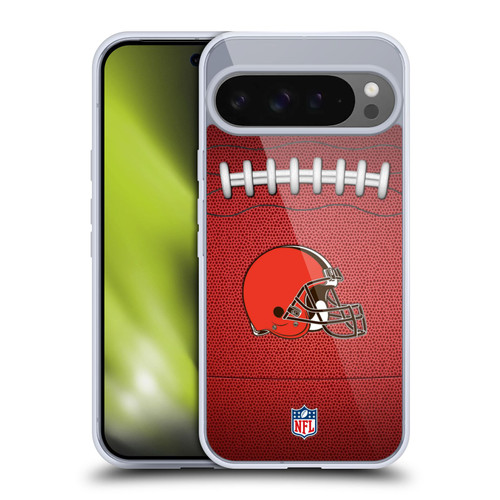 NFL Cleveland Browns Graphics Football Soft Gel Case for Google Pixel 9 Pro XL