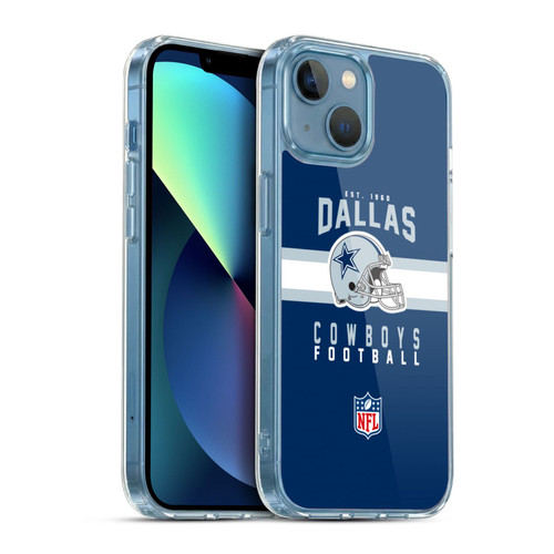 NFL Dallas Cowboys Graphics Helmet Typography Soft Gel Case for Apple iPhone 13 Mini & MagSafe