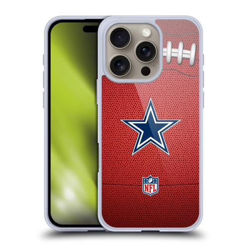 NFL Dallas Cowboys Graphics Football Soft Gel Case for Apple iPhone 16 Pro