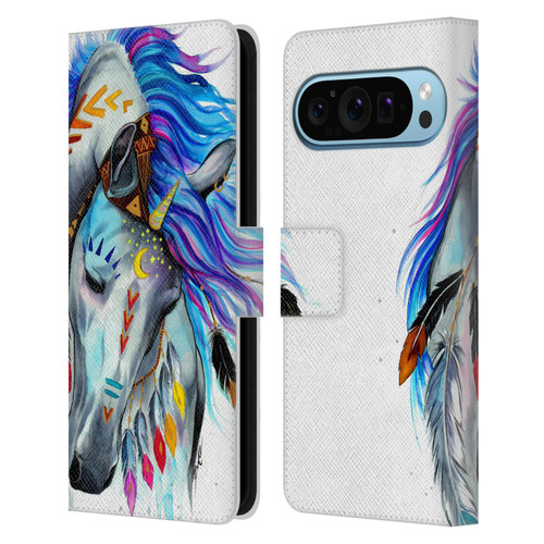 Pixie Cold Animals Spirit Leather Book Wallet Case Cover For Google Pixel 9 / Pixel 9 Pro