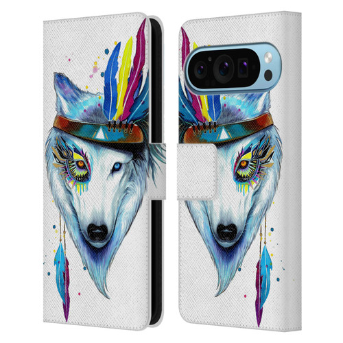 Pixie Cold Animals Warrior Leather Book Wallet Case Cover For Google Pixel 9 / Pixel 9 Pro
