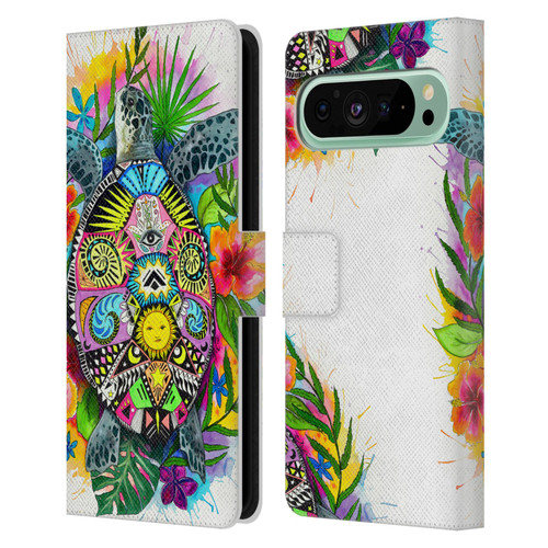 Pixie Cold Animals Turtle Life Leather Book Wallet Case Cover For Google Pixel 9 Pro XL