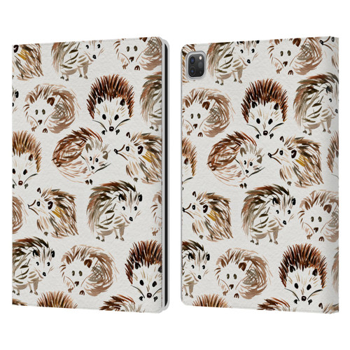 Cat Coquillette Animals Hedgehogs Leather Book Wallet Case Cover For Apple iPad Pro 13 M4 2024