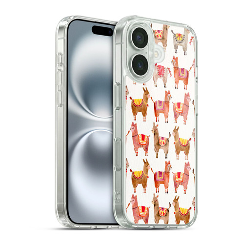 Cat Coquillette Animals Alpacas Soft Gel Case for Apple iPhone 16