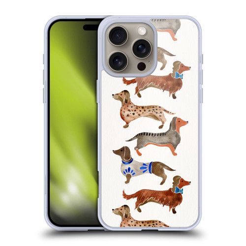 Cat Coquillette Animals Dachshunds Soft Gel Case for Apple iPhone 16 Pro Max