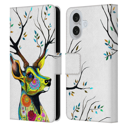 Pixie Cold Animals King Of The Forest Leather Book Wallet Case Cover For Apple iPhone 16