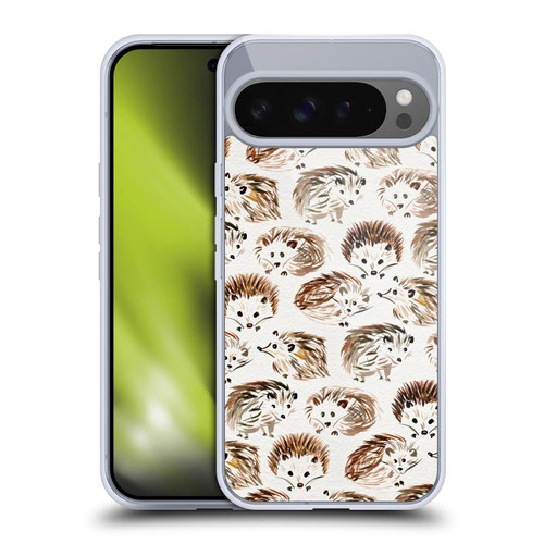 Cat Coquillette Animals Hedgehogs Soft Gel Case for Google Pixel 9 Pro XL