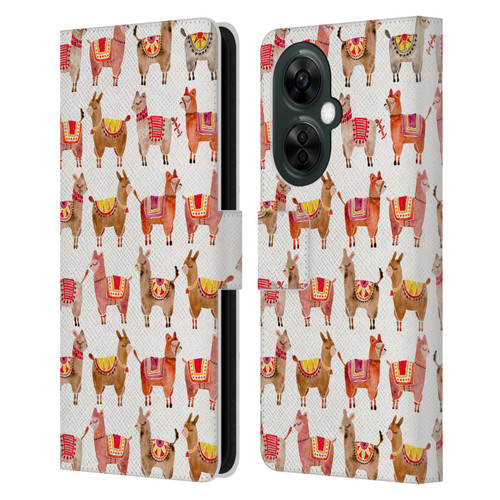 Cat Coquillette Animals Alpacas Leather Book Wallet Case Cover For OnePlus Nord CE 3 Lite 5G