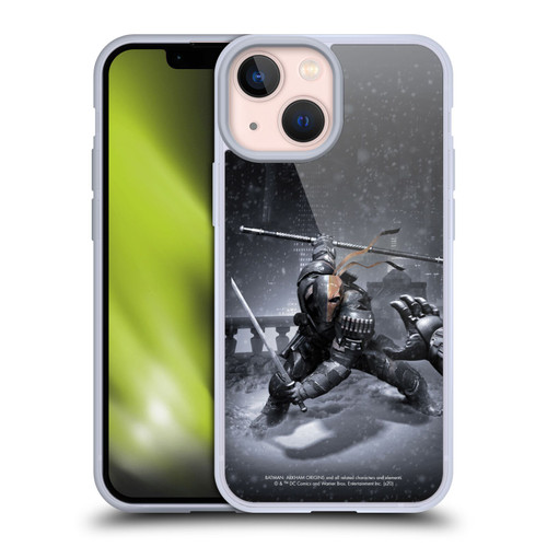 Batman Arkham Origins Key Art Deathstroke Soft Gel Case for Apple iPhone 13 Mini