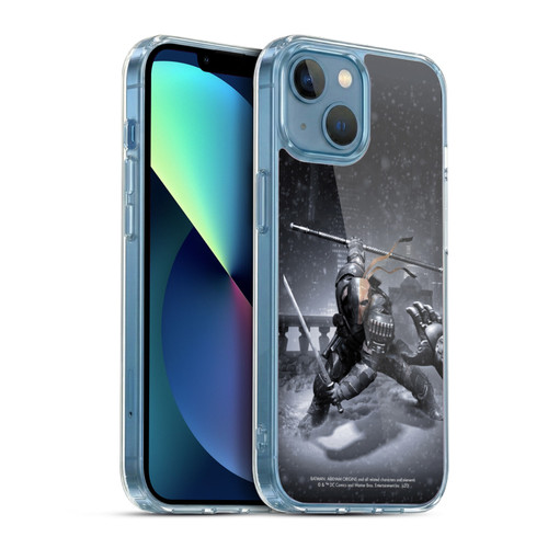 Batman Arkham Origins Key Art Deathstroke Soft Gel Case for Apple iPhone 13 Mini & MagSafe