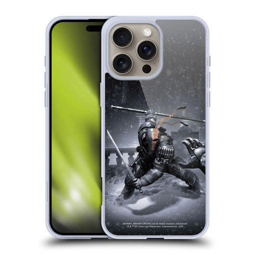 Batman Arkham Origins Key Art Deathstroke Soft Gel Case for Apple iPhone 16 Pro Max