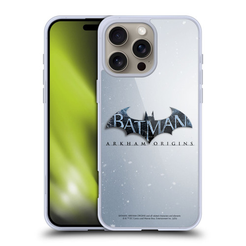 Batman Arkham Origins Key Art Logo Soft Gel Case for Apple iPhone 16 Pro Max