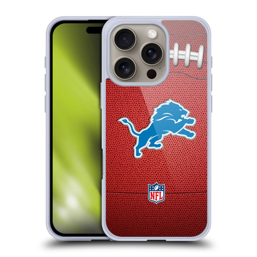 NFL Detroit Lions Graphics Football Soft Gel Case for Apple iPhone 16 Pro NFL Detroit Lions Graphics Football Soft Gel Case for Apple iPhone 16 Pro