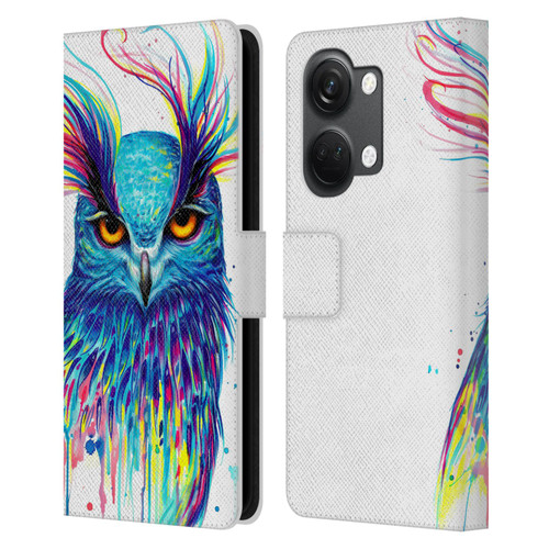 Pixie Cold Animals Into The Blue Leather Book Wallet Case Cover For OnePlus Nord 3 5G