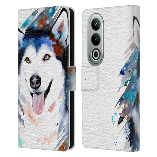 Pixie Cold Animals Husky Leather Book Wallet Case Cover For OPPO OnePlus Ace 3V 5G