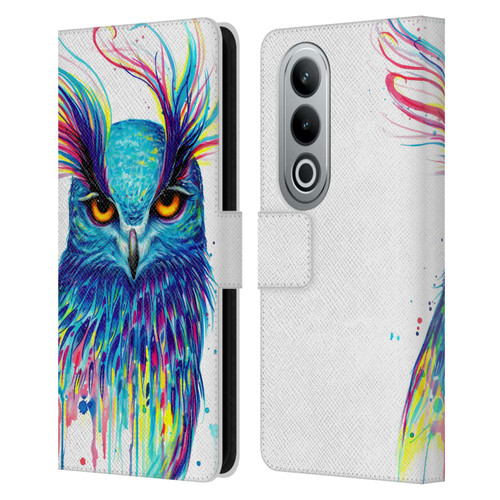 Pixie Cold Animals Into The Blue Leather Book Wallet Case Cover For OPPO OnePlus Ace 3V 5G